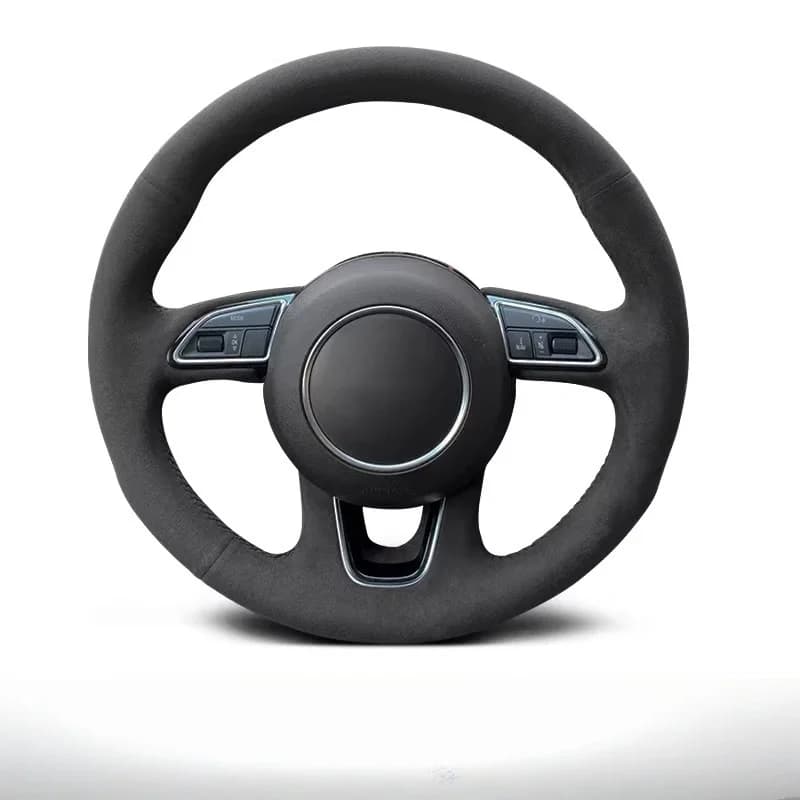 Q5 Q3 Custom Car Steering Wheel Soft suede Anti-slip cover for car for Audi Q3 2013 2015