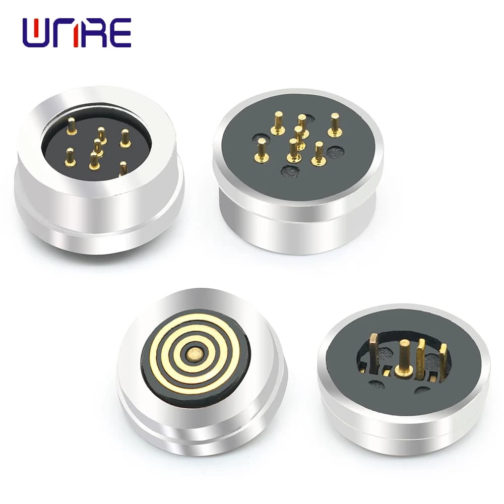 Aspirazione cieca 7P maschio femmina 360 ° CX-MX7P Magnete circolare Trasmissione del segnale Pogopin Ricarica Connettore magnetico impermeabile