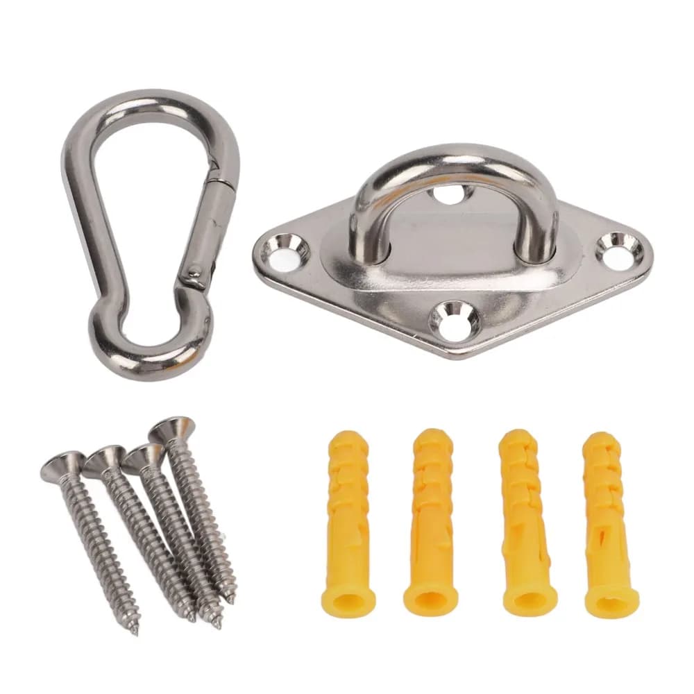 Set di 2 Ganci per Amaca M8 in Acciaio Inossidabile, Kit di Ancoraggio a Soffitto Resistente, Set di Accessori per Imbarcazioni