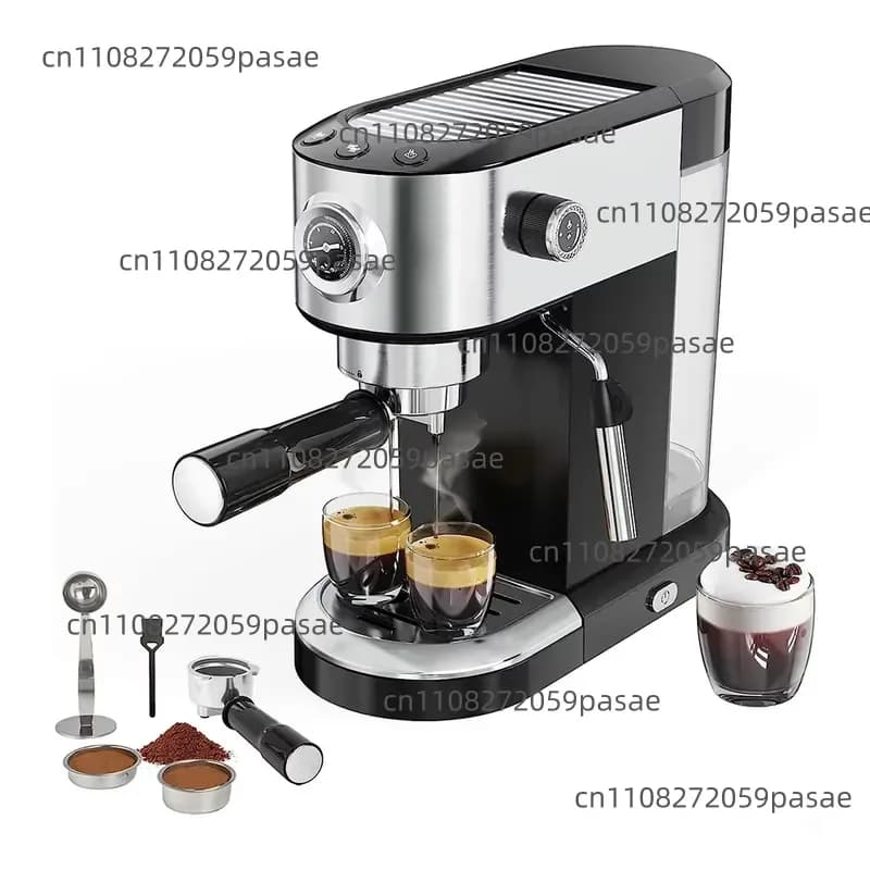 Coffee machine household small espresso American semi-automatic multi-function milk foam steam automatic cleaning easy to