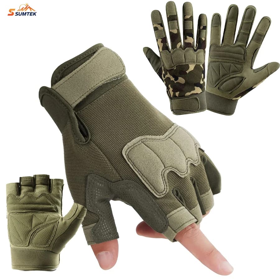 Tactical gloves, lightweight and breathable climbing glove for rock, motorcycle, climbing, cycling, tree, sailing, outdoor sports