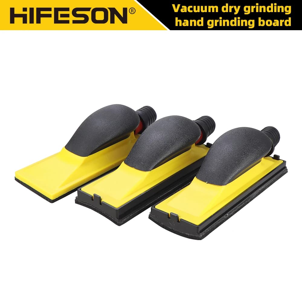 HIFESON 70x198mm Blocco per lucidatura sottovuoto manuale Levigatura Blocco abrasivo Scheda per molatura manuale 3 tipi Archi per superficie di vernice per auto