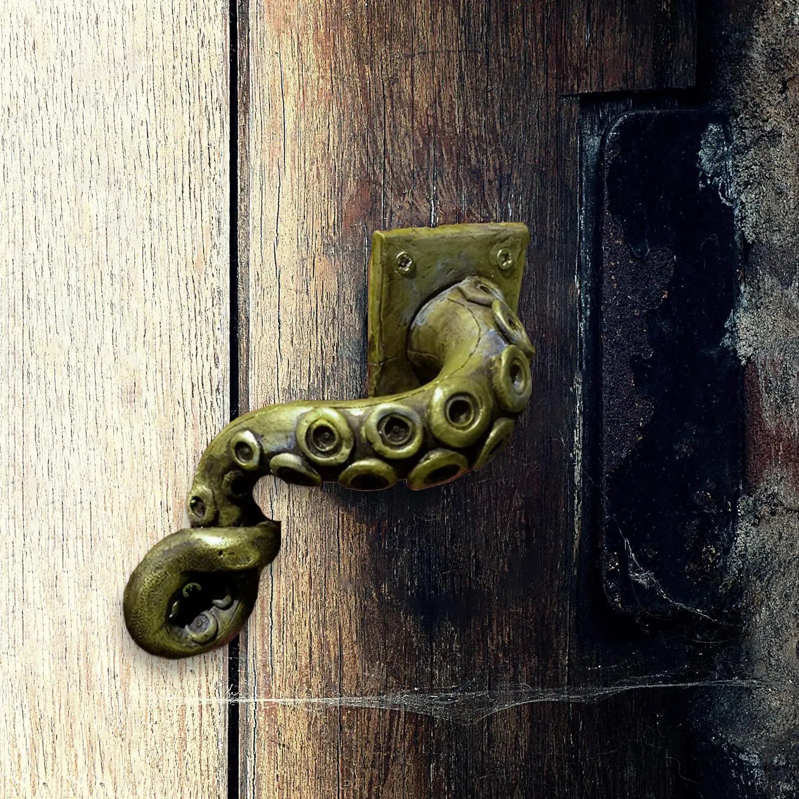 Maniglia per Porta a Forma di Polpo, Maniglie per Porte di Camera da Letto e Bagno, Leva in Resina a Forma di Tentacolo di Polpo, Decorazione per Maniglia, Collezione di Maniglie