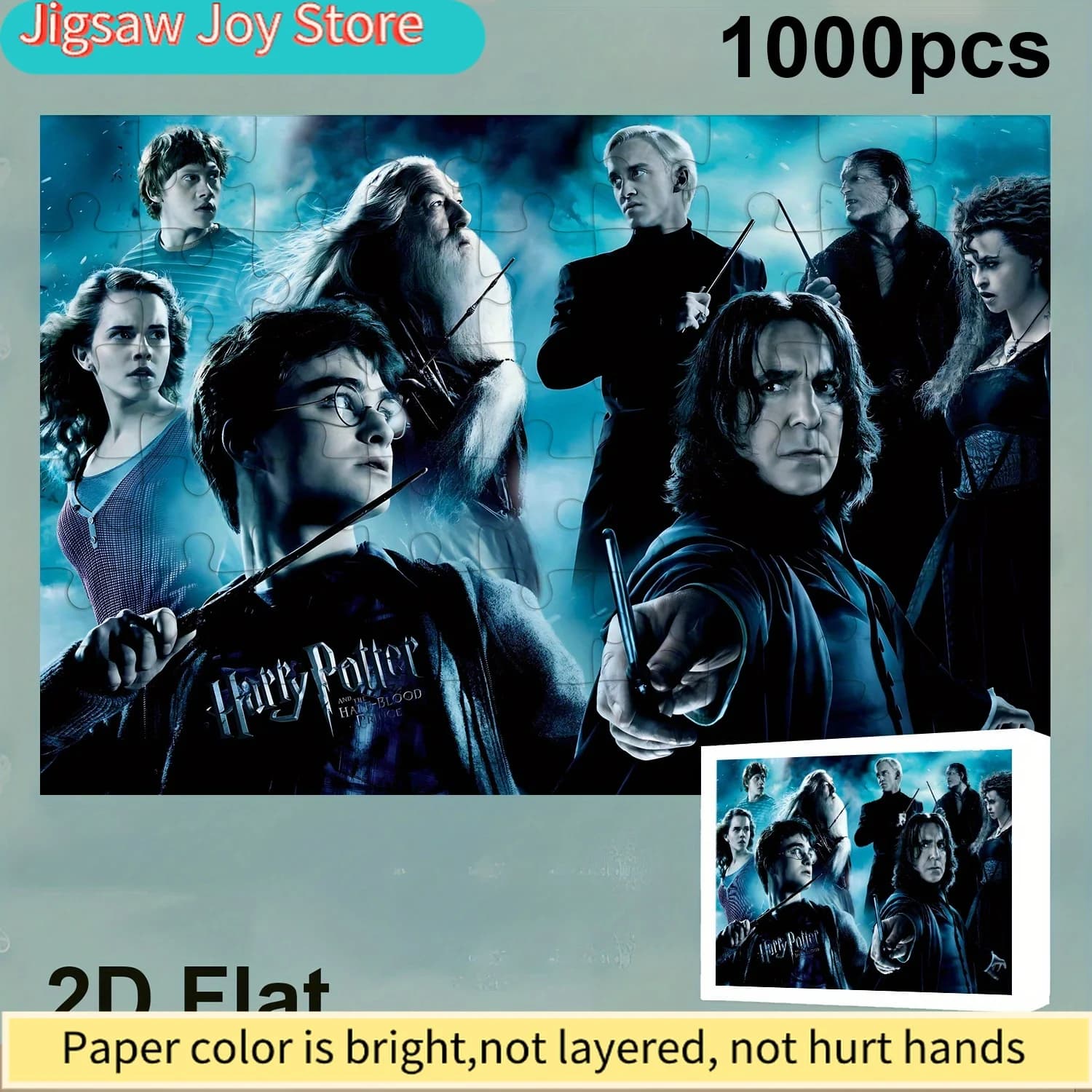 Puzzle Autorizzato di Halloween Warner Bros, WB, DC, con Harry Potter, Dimensioni 75,01 cm x 50,01 cm. Funziona come un