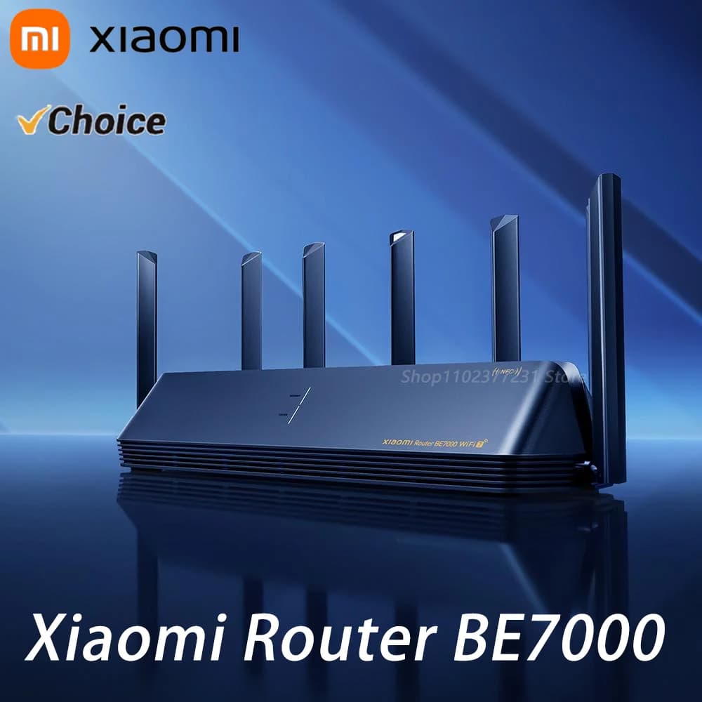Router Xiaomi BE7000 Ripetitore WiFi Tri-Band 1GB Mesh USB 3.0 IPTV 4 Porte Ethernet 2.5G Modem Amplificatore di Segnale WiFi 7