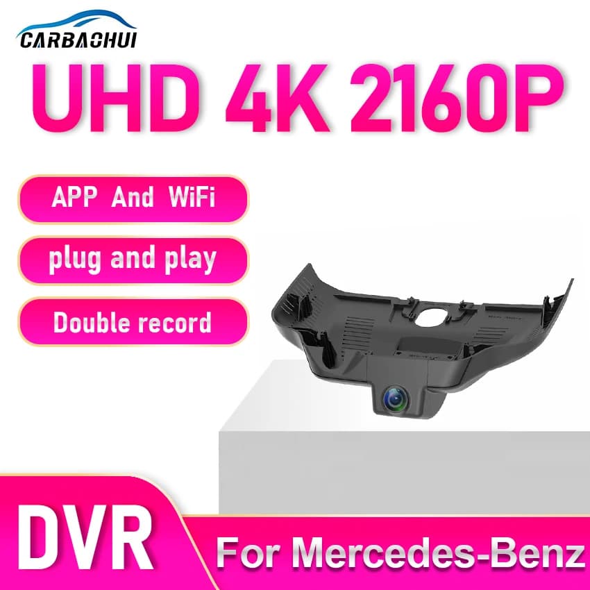 Dashcam 4K per Auto, Telecamera DVR per Mercedes Benz MB EQA 250 300 EQA250 EQA300 4MATIC AMG 2021 2022 2023, Accessori Auto