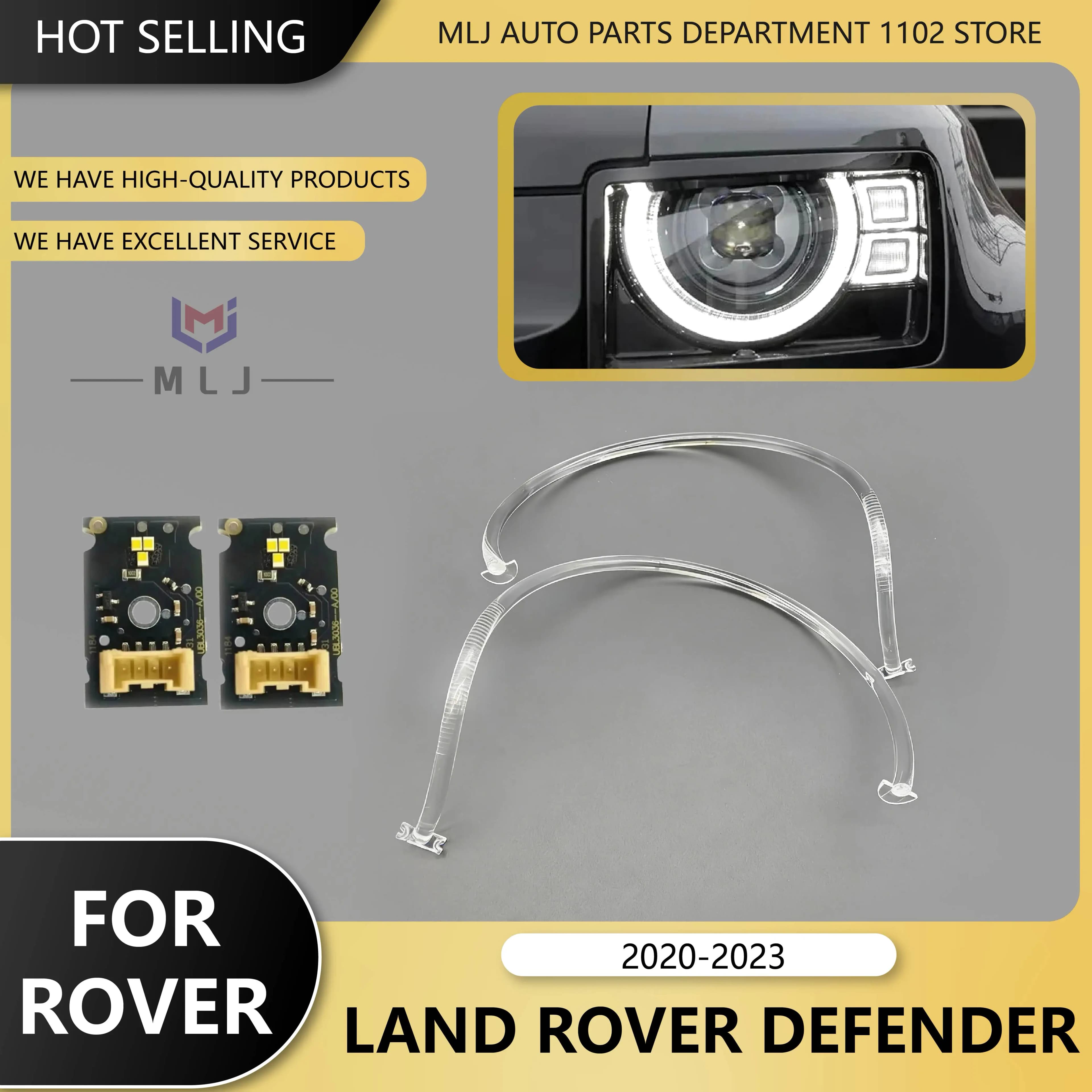 Superbright Bianco Lightsource Auto Faro DRL Chip Guida Luce Tubo Striscia Parti di Riparazione Per Land Rover Defender 2021 2022 2023