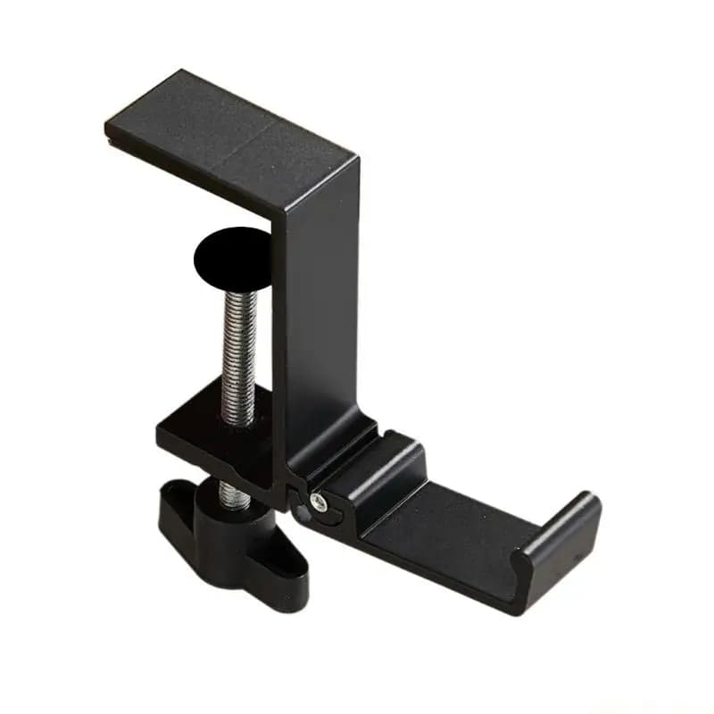 M5TD Adjustable Foldable Headphone Stand With Space Saving Aluminum Alloy Hook