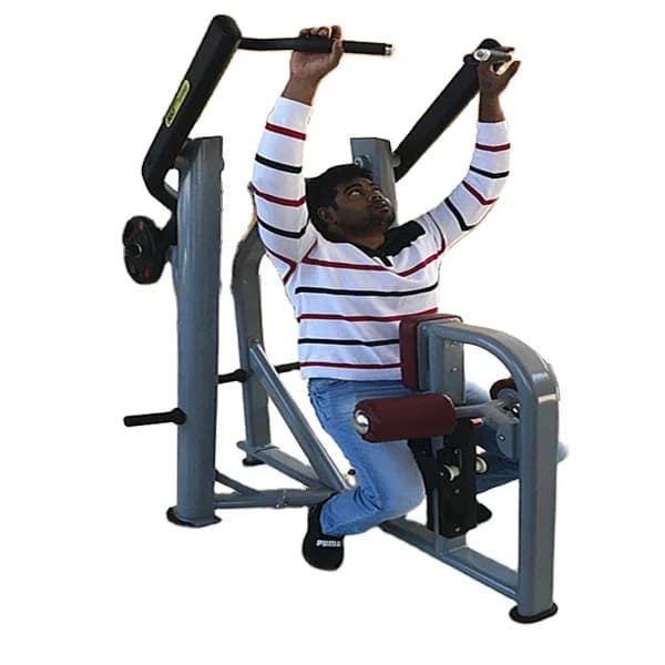 Pesi liberi MS607 Macchina caricata a piastre Attrezzatura da palestra ad alta fila Lat Pull Down BODY Bodybuilding