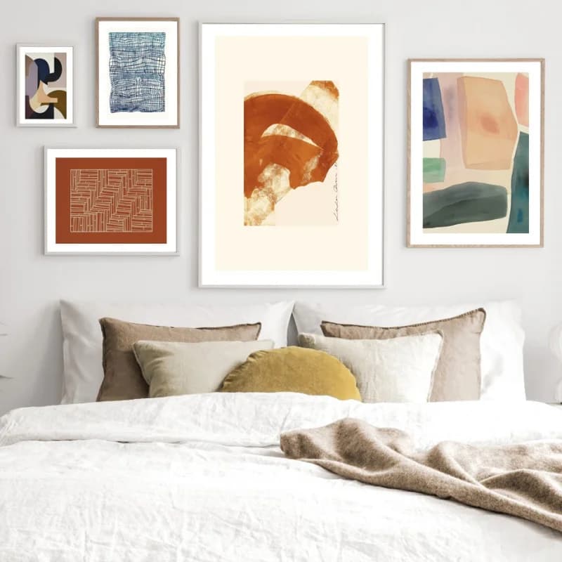 Pajama Girl Famous Painting Poster Line Mural Abstract Geometric Art Printed Canvas Figure Nordic Decorated Living Room Paint