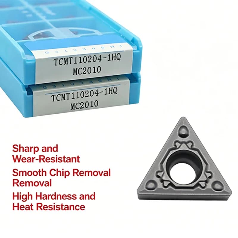 CNC Ceramic Inserts TCMT090204 TCMT110204 TCMT16T304 Finishing Grooving External Turning Inserts For Steel Machining