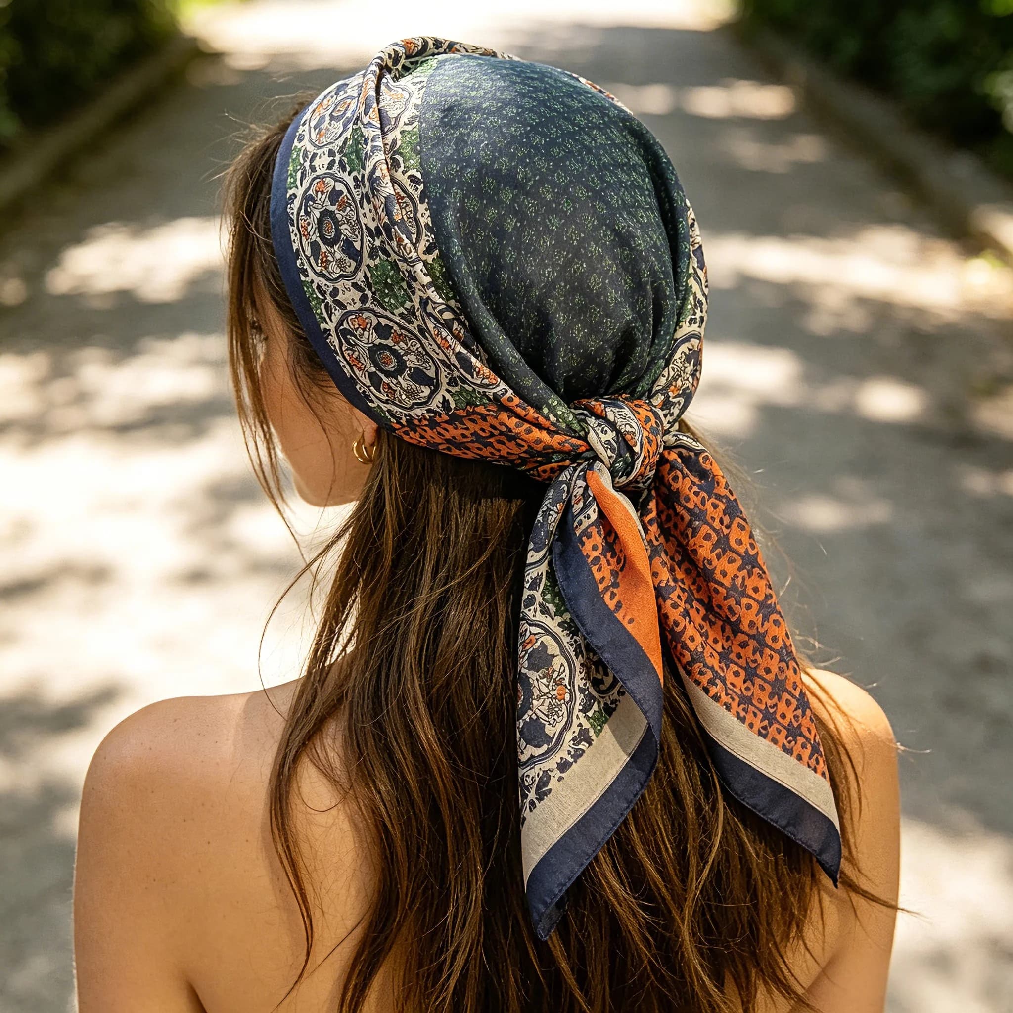 2026 New Square Scarf For Women Elegant Ladies Hijab Retro Paisley Neckerchief Scarves Fashion Shawl For Travel