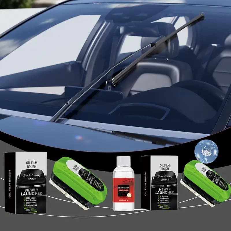 Strumento per la pulizia della pellicola dell'olio per auto 120ml Scheda per la pulizia del vetro automobilistico Efficace rimozione del parabrezza anteriore Parabrezza automobilistico