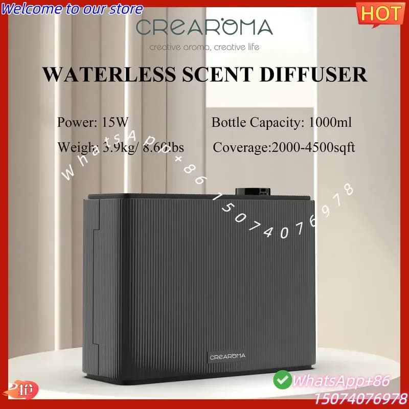 2026New Sellers Crearoma OV-10 1000ml Wall Mount Bluetooth Wifi Control Hotel Electric Scent Diffuser HVAC Machine