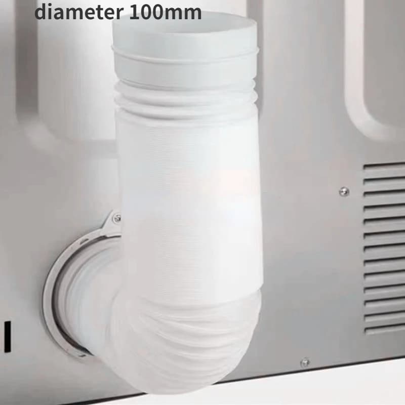 Tubo flessibile di scarico dell'essiccatore tubo flessibile di sfiato bianco 1.5m 2m per asciugatrice asciugatrice tubo telescopico accessori per tubi di scarico