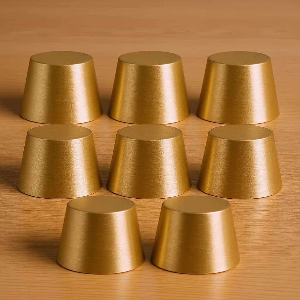8pcs Brass Cutting Board Feet Support Feet Cutting Board Base Display Tray Riser Furniture Hardware Part For Wooden Display Tray