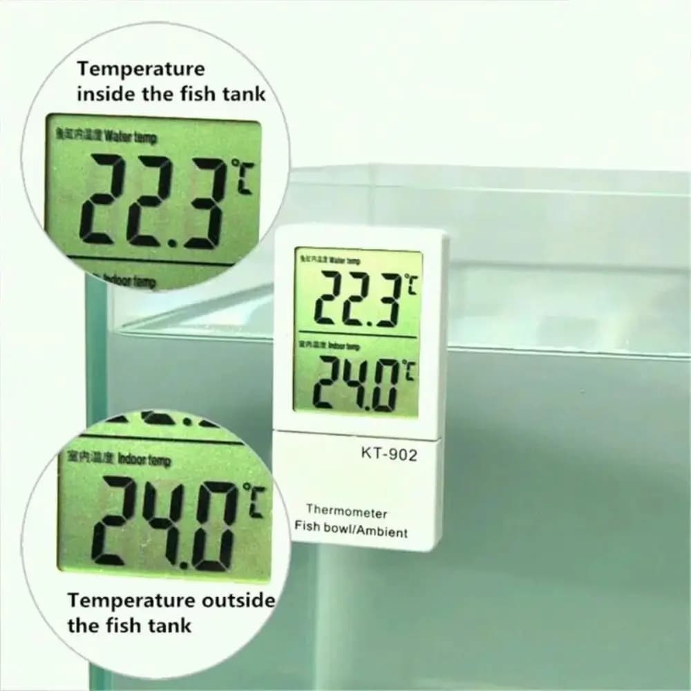 LCD Digital Display Mini Water Thermometer Waterproof Floating Water Temperature Meter Vertical Indicator