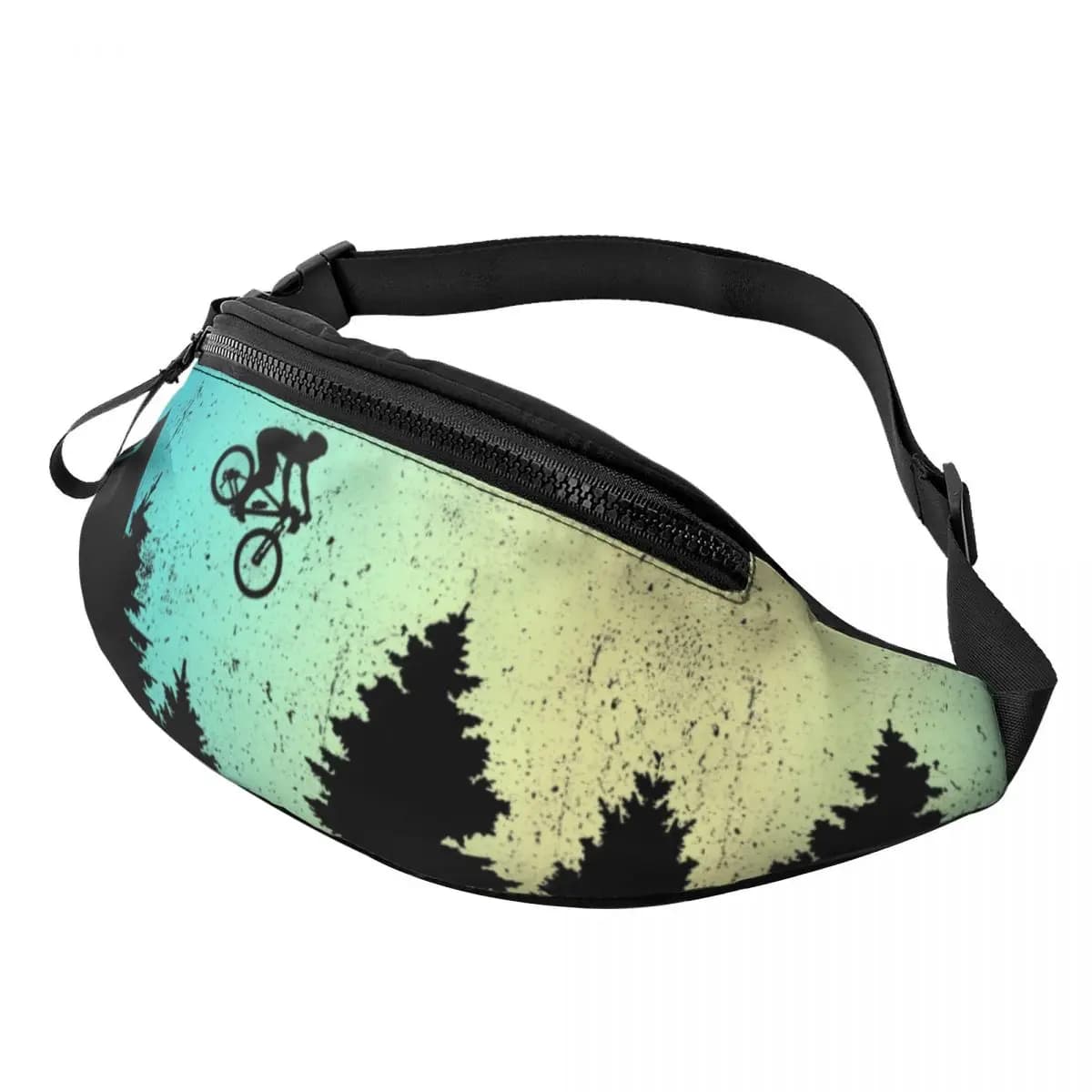 Marsupio da discesa personalizzato per pista da bici da Mtb Uomo Donna Marsupio a tracolla per ciclista da mountain bike per custodia per soldi per telefono da viaggio in bicicletta