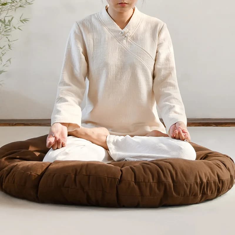 Meditation Cushion Coccyx Support Zen Sitting Cushion Modern Minimalist Zafu Prayer Cushion Durable Breathable Comfortable Soft