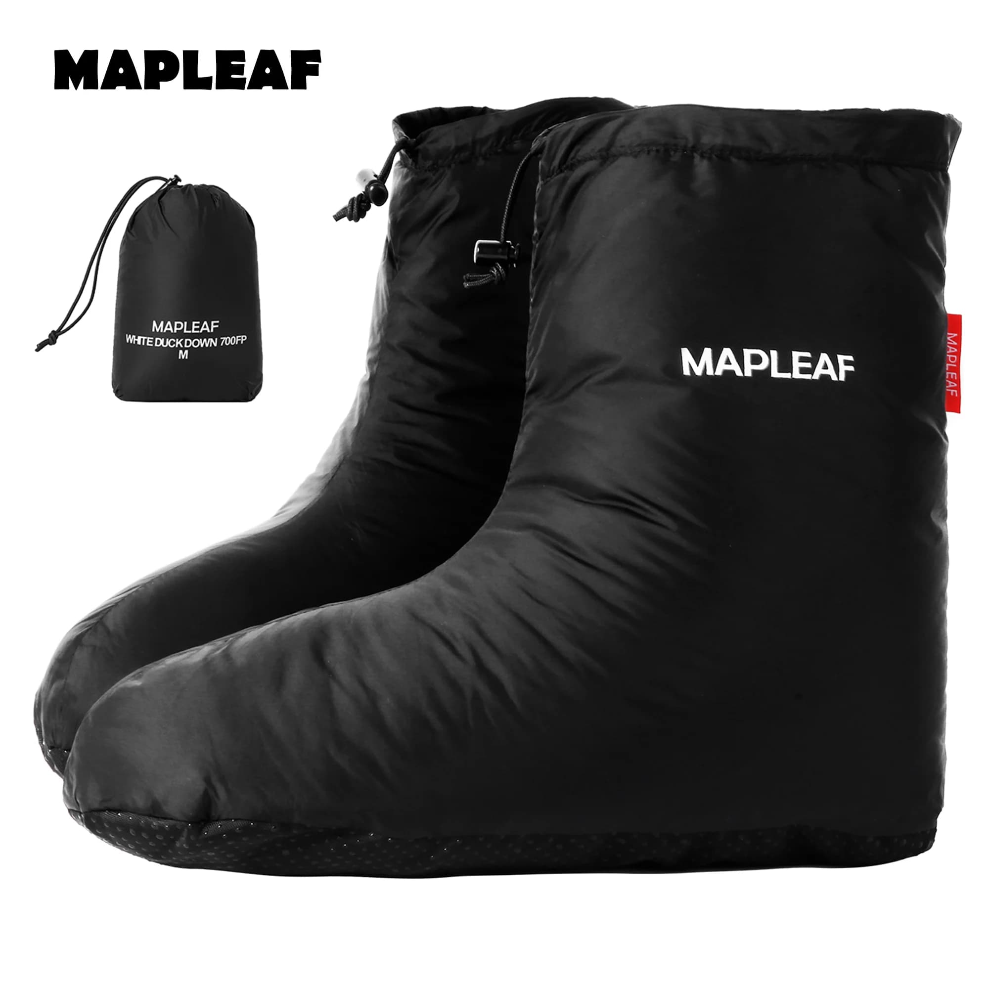MAPLEAF Stivaletti invernali Calzini caldi da campeggio Copri piedi Tenda Calzini per dormire impermeabili Pantofole da trekking Scaldapiedi
