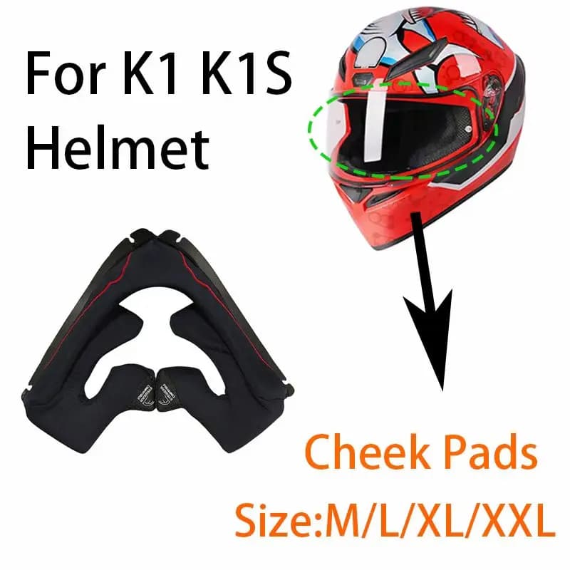 Cuscinetti per guance per AGV K1 K1S Almohadillas Mejillas Accessori per casco Parti di ricambio per moto integrali