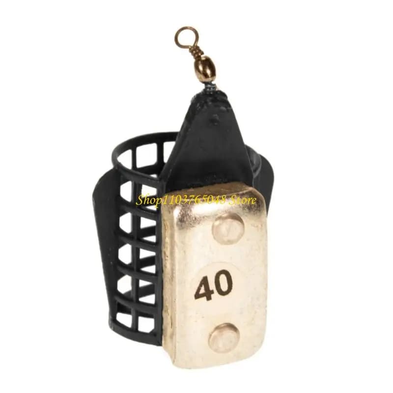 R53E Cestino Trappola Porta Esca 20/30/40g Attrezzatura da Pesca Alimentatori Gabbia Gabbia con Esca da Pesca