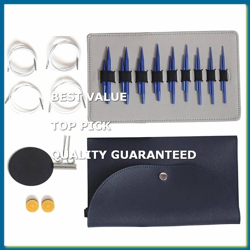 5+8 Sleeve Needle Aluminum Oxide Removable Circular Needle Set Interchangeable Circular Needle Knitting Tool