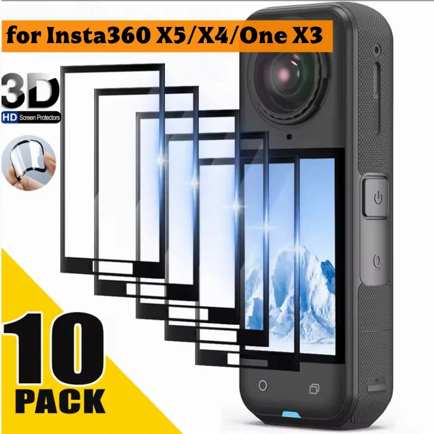 1-5 pieces 3D Curved Screen Protector for Insta360 X4 X5 Flexible Film for Display Screen for Insta360 X4 X5 Action Cameras