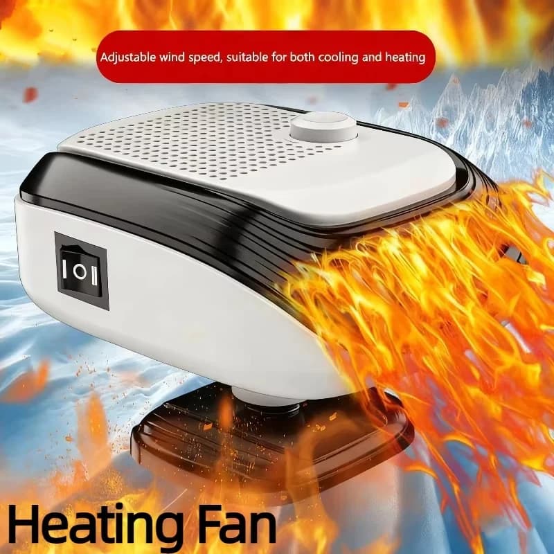 Ventilatore Elettrico Riscaldante Rapido per Auto, Sbrinatore Parabrezza Invernale, Riscaldamento e Raffreddamento per Camion, Camper, SUV, Strumenti da Viaggio
