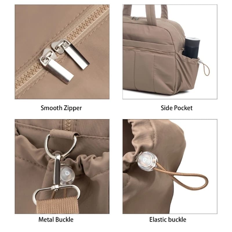 Borsa a tracolla Borsa sportiva da palestra con tasche laterali Bagaglio a mano Borsa da cabina aeroportuale