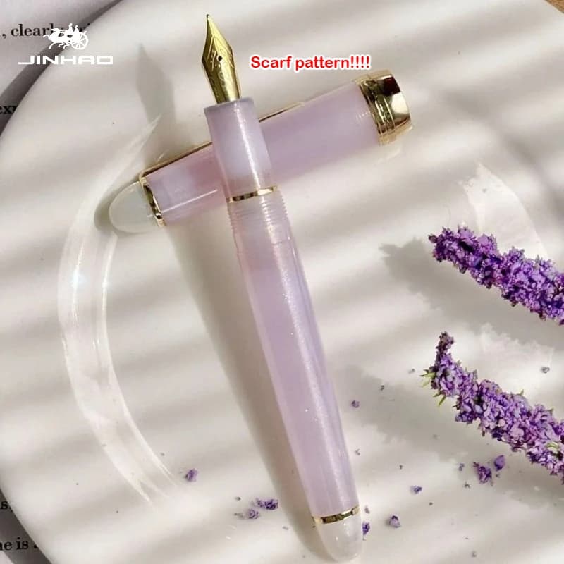 Edizione Limitata 2026! Penna Stilografica in Acrilico JINHAO 82 Plus, Forma Melon Soda Cream, Pennino per Cancelleria, Scuola e Ufficio