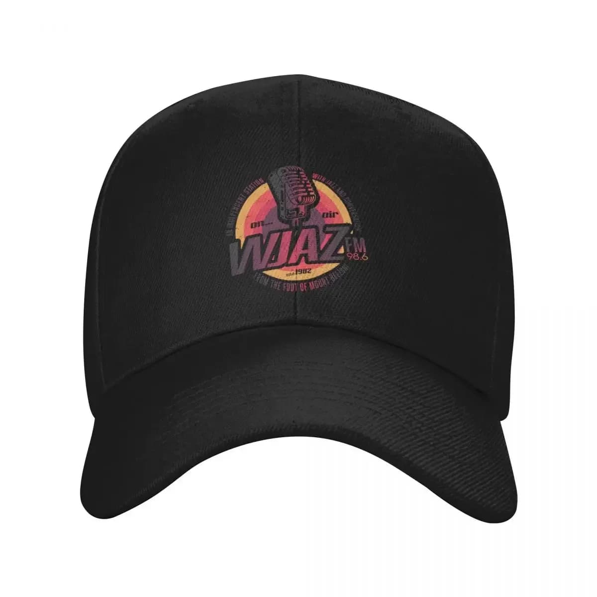 Nuovo cappello da baseball vintage Radio WJAZ, cappello di grandi dimensioni, cappello da sole, cappello da golf, da uomo e da donna