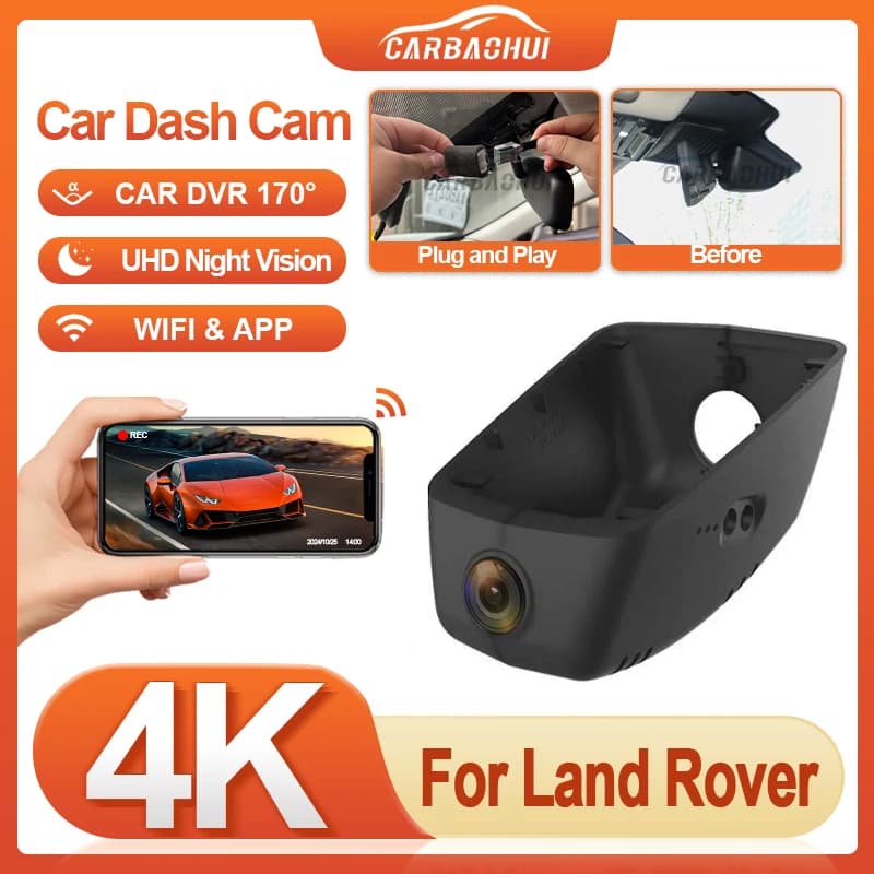 Plug and play HD 4K 2160P Car recorder Night vision DVR Dash Cam for Land Rover Range Rover Sport L461 L460 2023 2024 2025