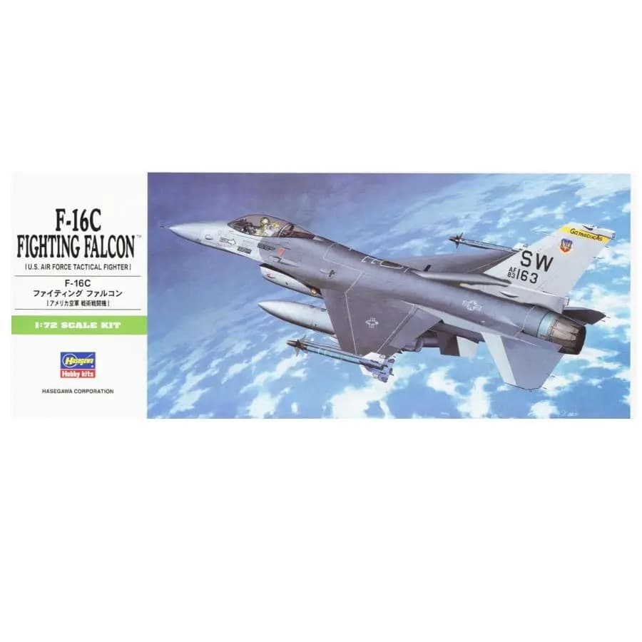 HASEGAWA HA00232 1/72 F-16C Fighting Falcon (Plastic Assembly Model Kit)