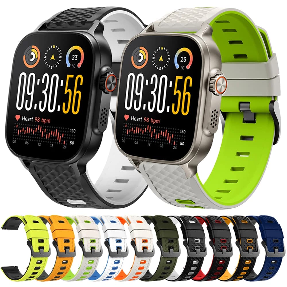 22mm Silicone Smartwatch Strap For Realme Watch 5 Sport Wristband For Realme Watch S2/Realme Watch S 2 3Pro Belt Bracelet Correa