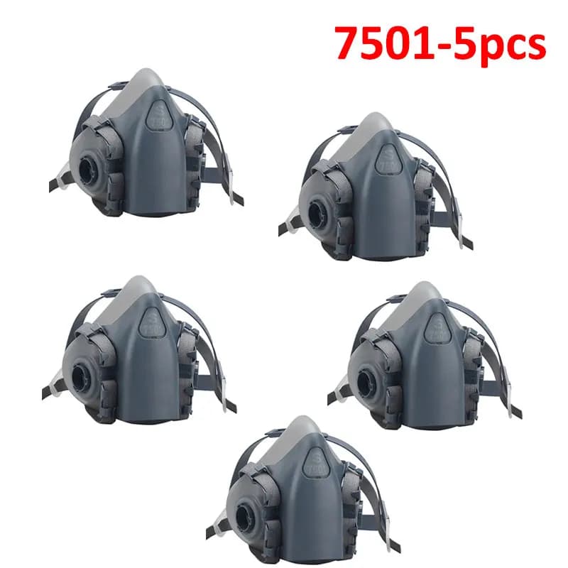 7501 7502 7503 NIOSH Maschera respiratoria Maschera protettiva Industria Pittura Spray Polvere Maschera antigas Chemcial Mezza faccia Maschera riutilizzabile