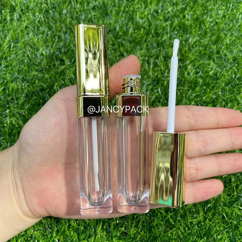 4ml Gold Square Eyeliner Bottle Eyeliner Tube Container Mascara Eyeliner Fial Bottle Makeup Organzier Container Eyeliner