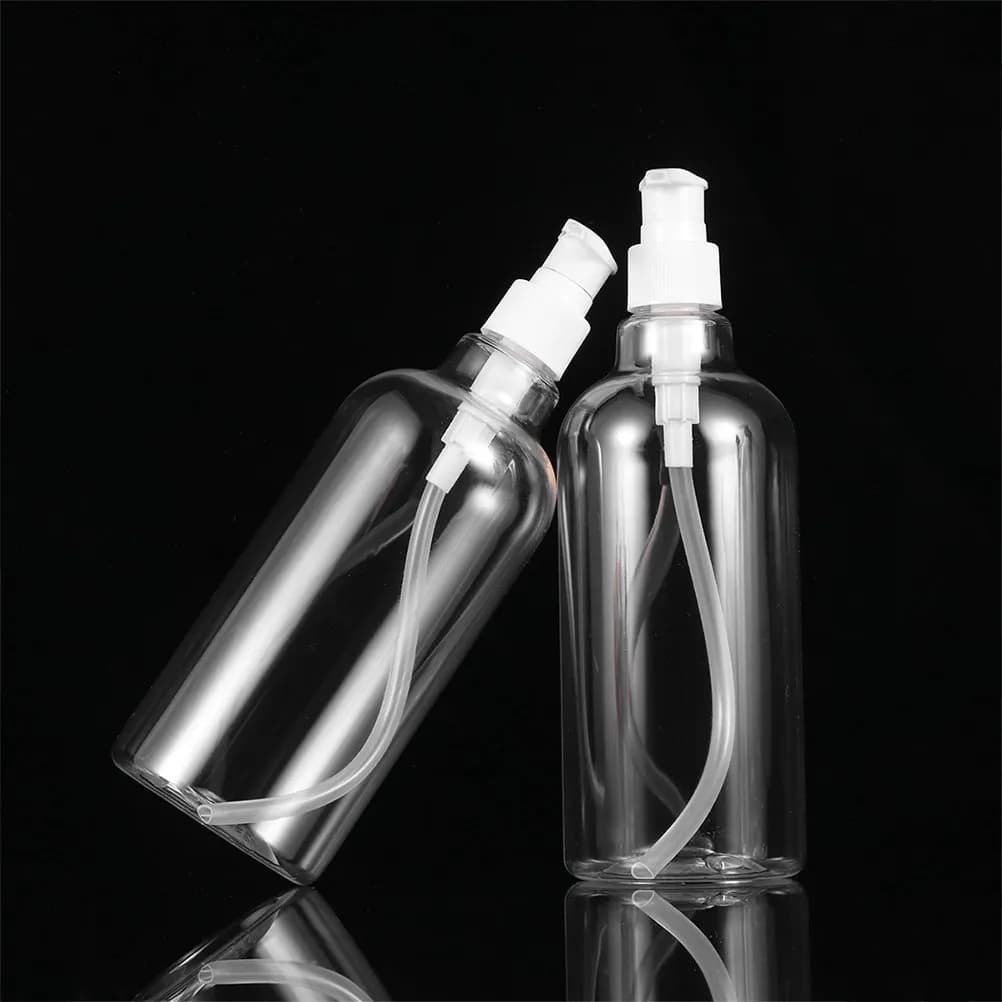 Set di 8 Flaconi Vuoti con Pompa Quadrata da 500ml, Dispenser da Viaggio Ricaricabili per Shampoo, Sapone Liquido, Bagnoschiuma, Sapone Mani ed Oli Essenziali