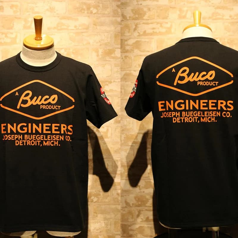 INS Trendy Men's Summer T-shirt BUCO Letter Printing Outdoor Sports Breathable Women's Cotton Street Short-sleeved Top