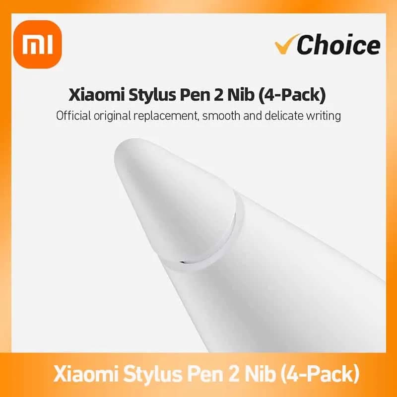 SOLO PUNTE DI RICAMBIO: Punte Originali Xiaomi Stylus Pen 2 (Confezione da 4) per Xiaomi Pad 6/5 Pro/5 - NON Penna Completa