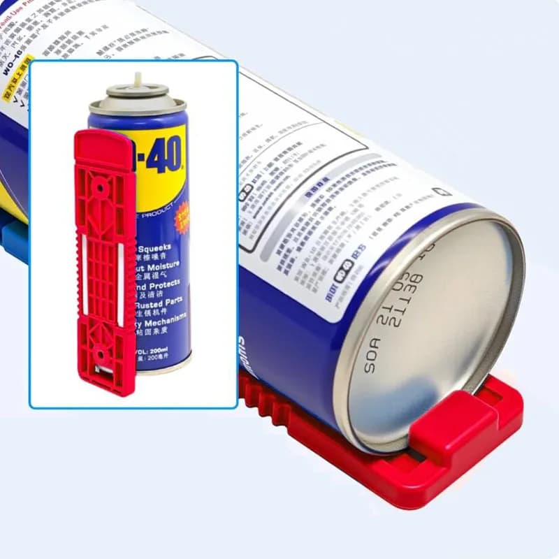 Magnetic Can Holder - Adhesive Metal Can Rack for Spray Cans, Oil Cans & Paint Cans