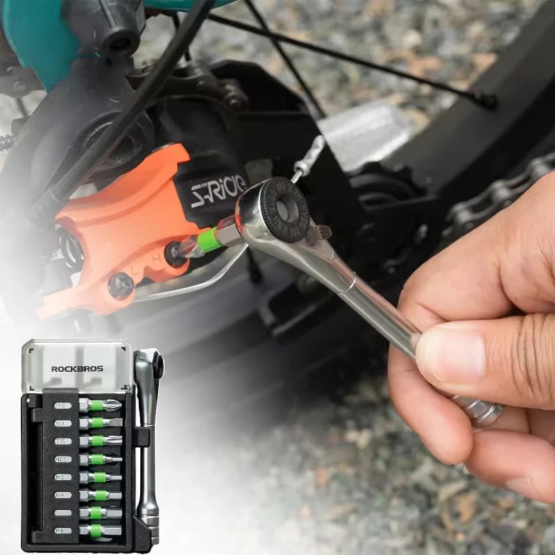 Portable Toolkit Multifunctional Repair Tool Bag Ratchet Wrench Kit Tire Lever Mini Pump Tools Set Bike Accessories