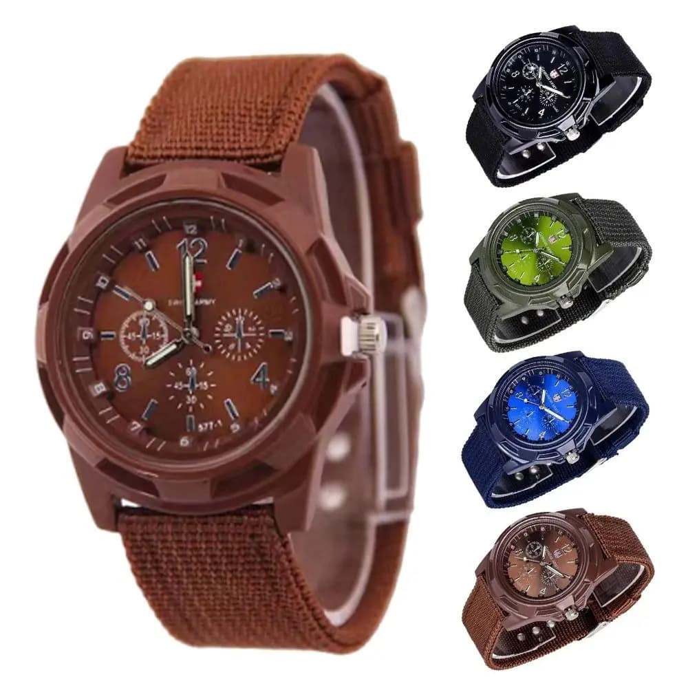Nylon Braided Strap Gemius Swift Watch Night Light Nylon Band Quartz Watch Swiss Quartz Woven Band Sports Watch Casual Wear