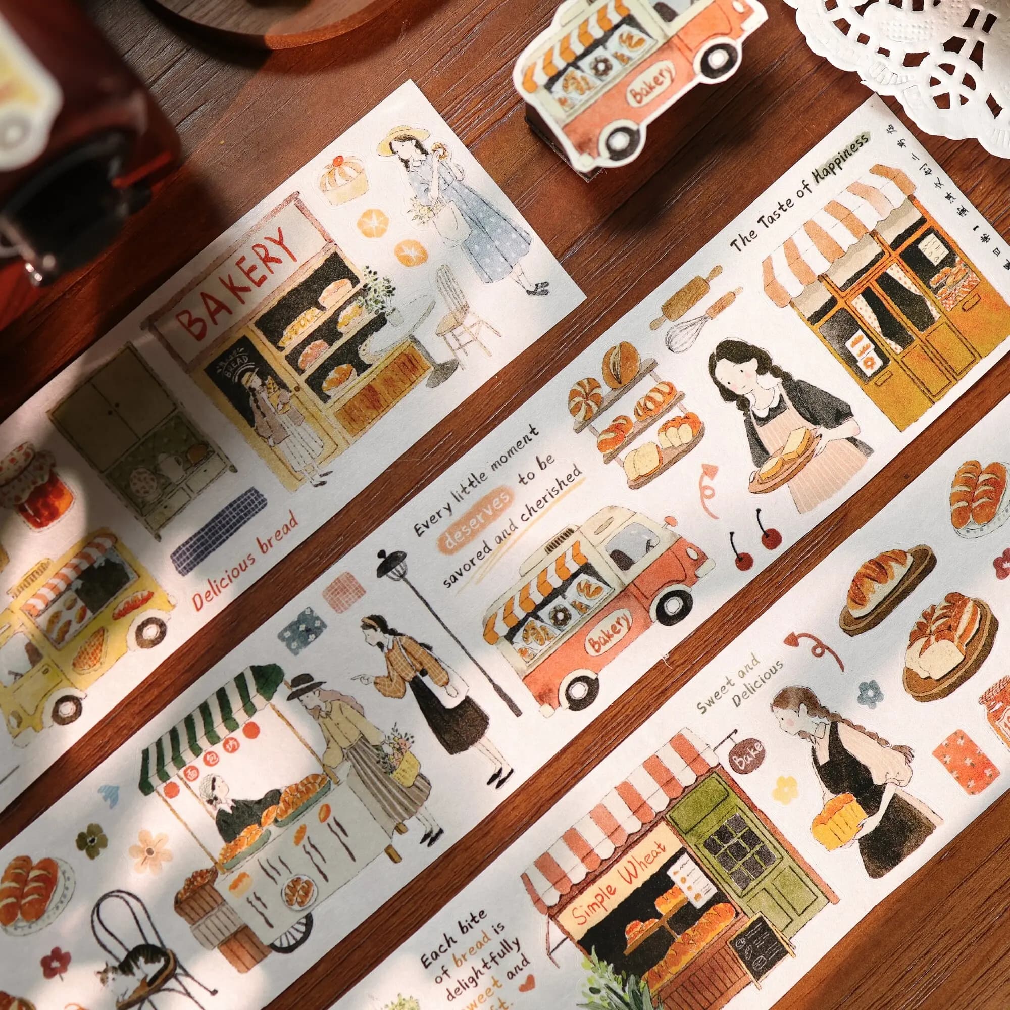 Yier Salt journal [Bakery Daily] PET Washi Tape Cutting Sticker
