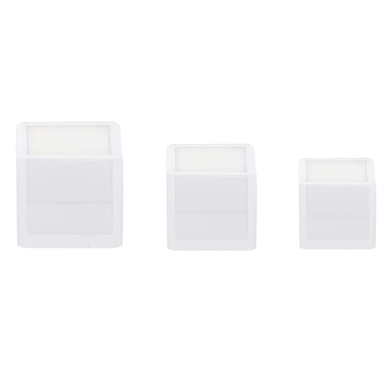 1pc Stampo in resina siliconica per creazione di gioielli Cubo bianco Fai da te Creazione di anelli epossidici di cristallo Stampi in resina UV Accessori Strumenti in resina epossidica
