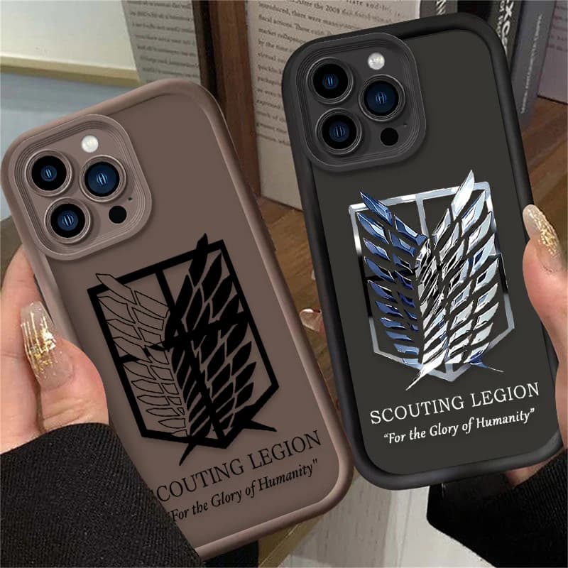 Cover in Silicone Attack on Titan Alan per iPhone 17 Air 16 16E 15 14 13 12 11 Pro Max X XS X S Max XR SE 2020 SE4 7 8