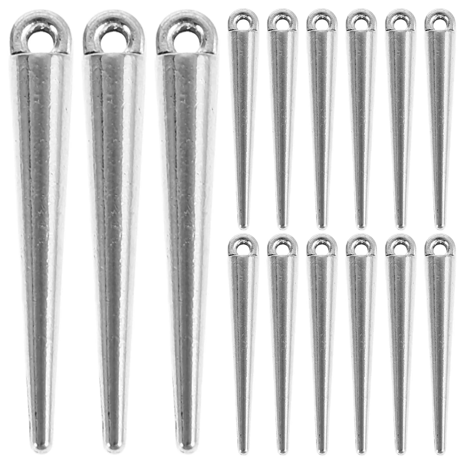 30Pcs Cone Charm Metal Zinc Alloy Vintage Punk Gothic Dangle Pendants for Jewelry Making DIY Necklace Earring Craft Supplies