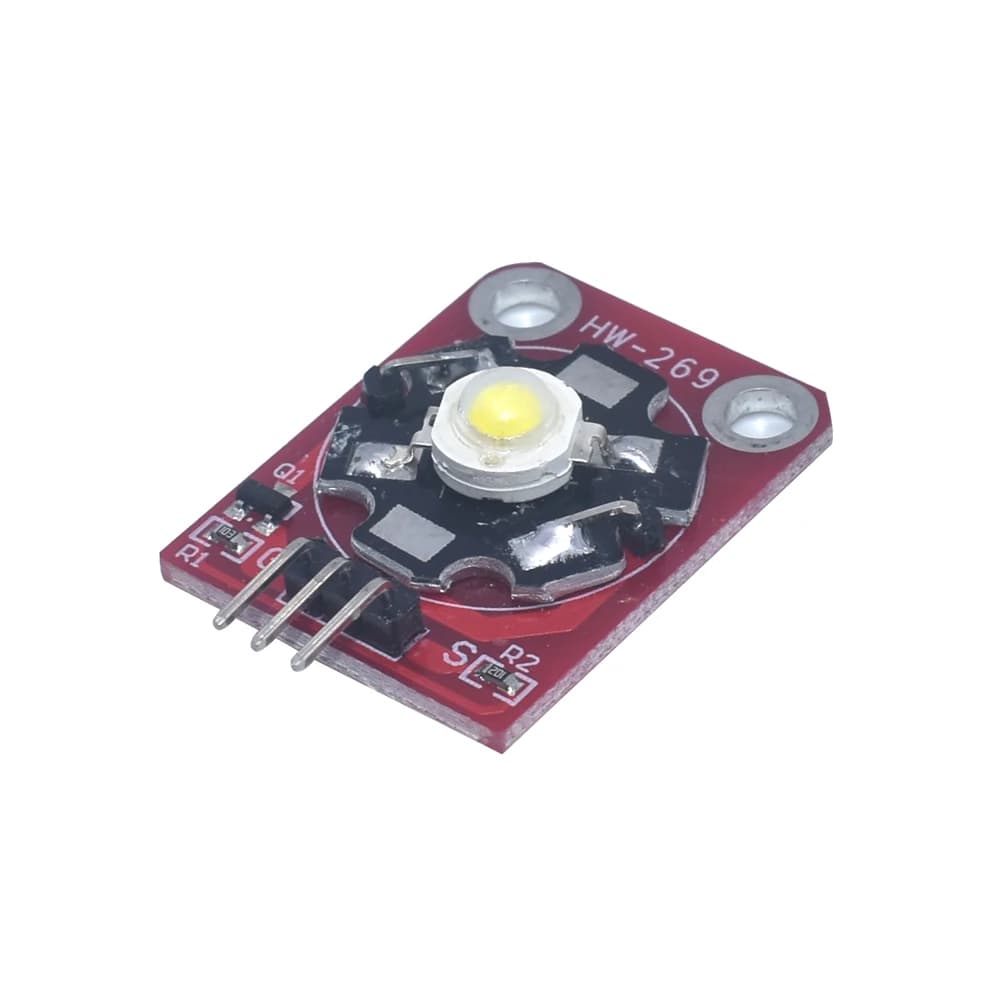 Modulo LED KEYES ad alta potenza da 3W con telaio PCB per Arduino STM32 AVR