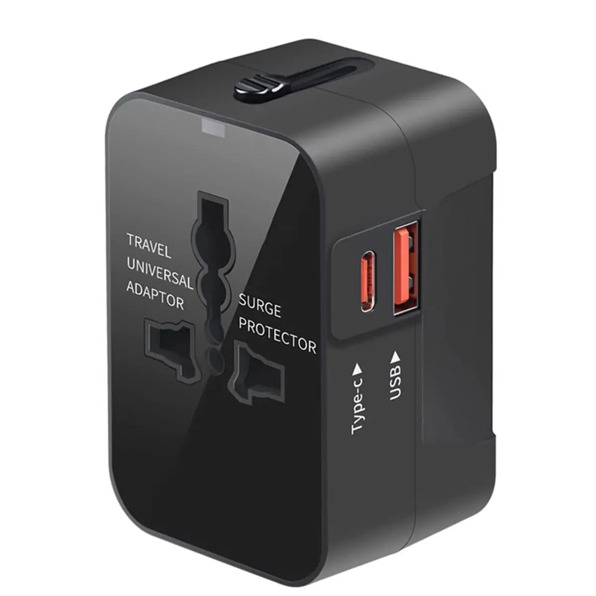 【TODAY-BUY】~@ Universal Travel Adapter EU US UK AU AC Power Charger Adapter Plug Adapter Connector with USB TypeC Port