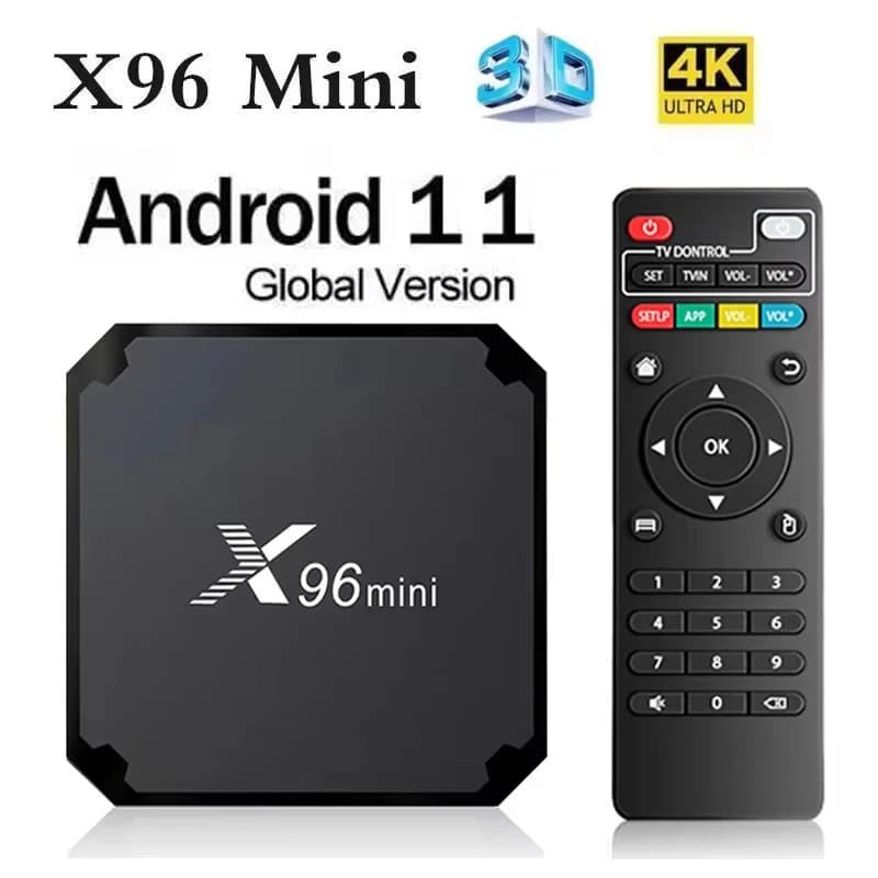 X96 Mini TV box Android 11 4G WiFi Allwinner H313 S Quad Core 2GB 64GB Supporto HD 4K Video 3D Smart TV BOX Iptv